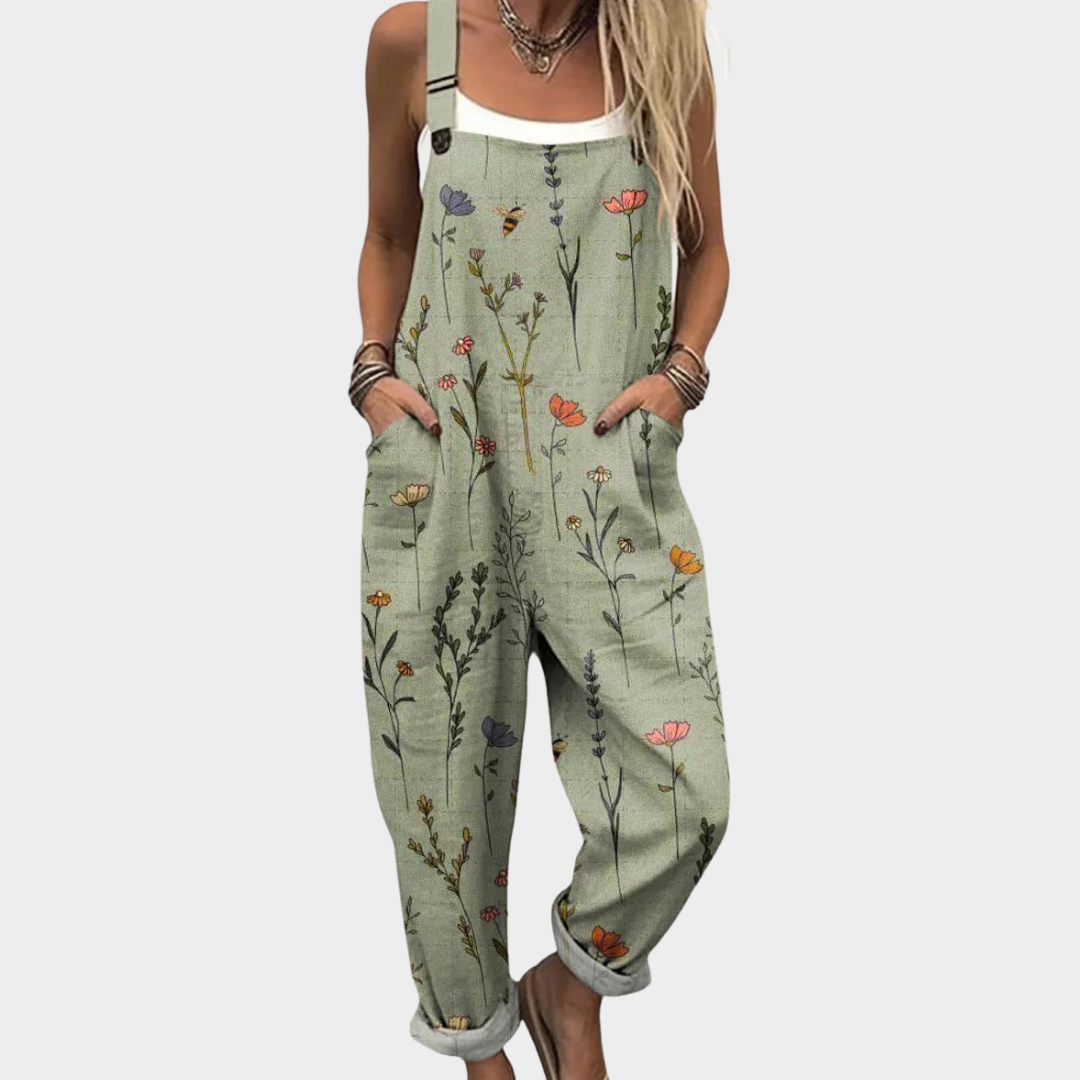 Peto Rosalía verde estampado