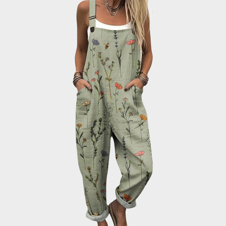 Peto Rosalía verde estampado