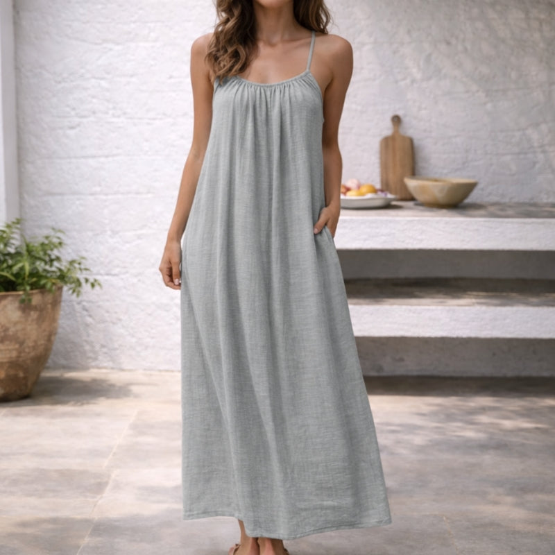 ISLA | Vestido Maxi Breezy con Cintura Ajustable para un Ajuste Perfecto