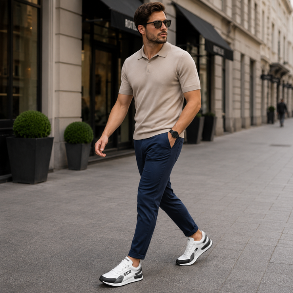 STRAVIO™ - ZAPATOS MASCULINOS CÓMODOS PARA USO DIARIO, CON CORDONES ELÁSTICOS