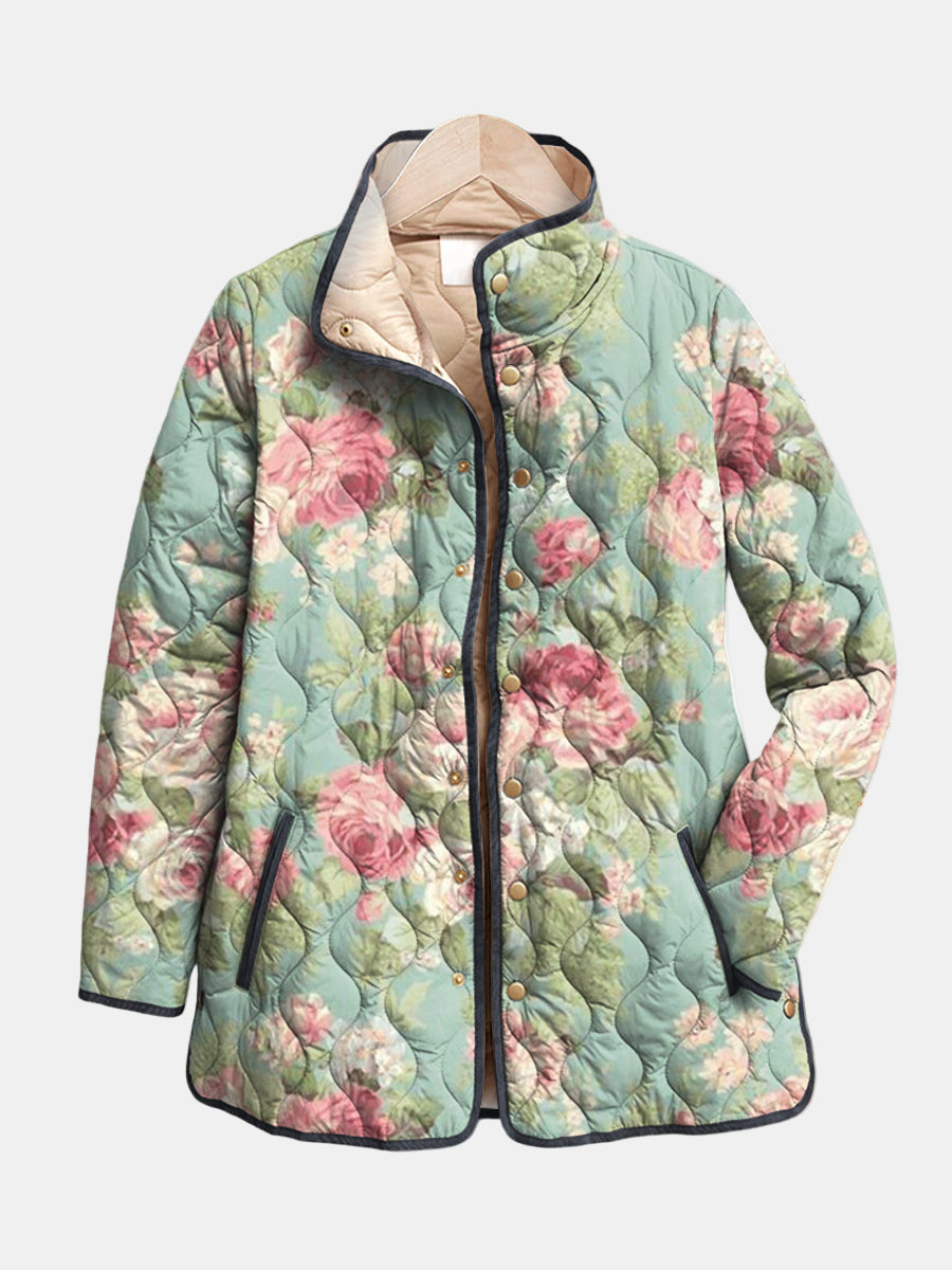 Claire | Chaqueta Acolchada Rosas Antiguas
