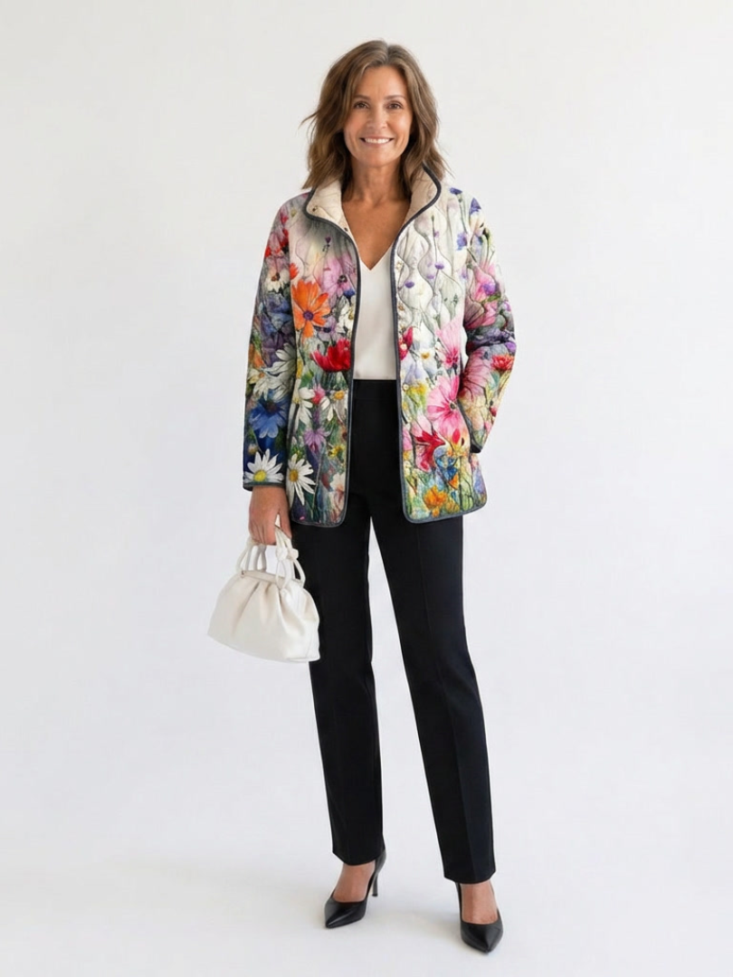 Manon | Chaqueta Acolchada Flores de Campo