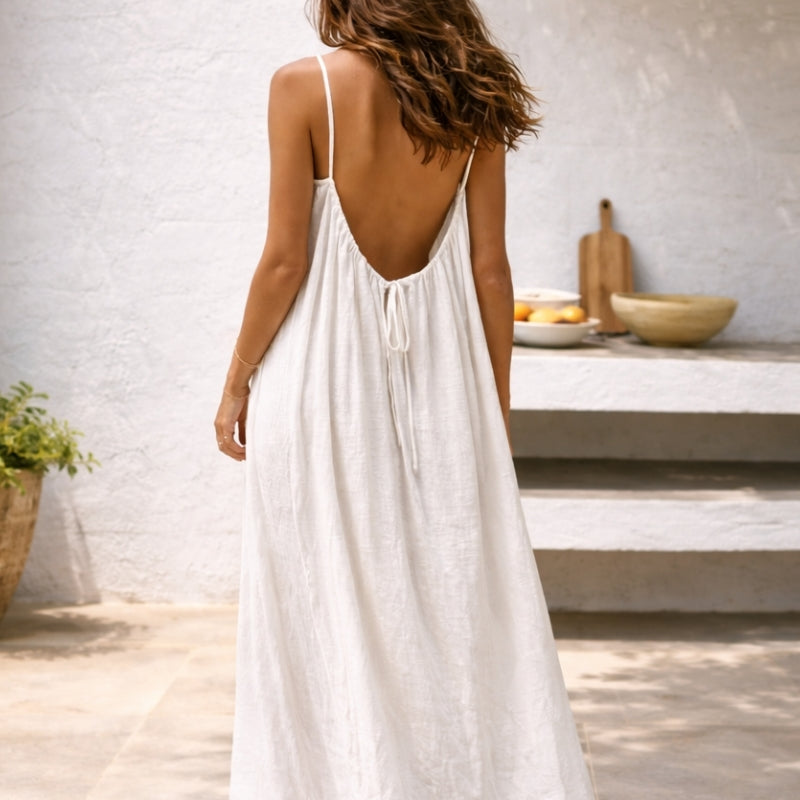 ISLA | Vestido Maxi Breezy con Cintura Ajustable para un Ajuste Perfecto