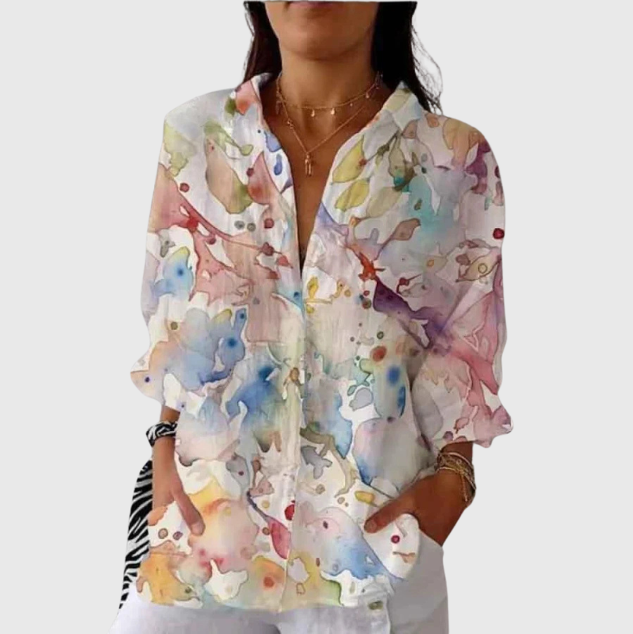 Blusa ligera y colorida con estampado