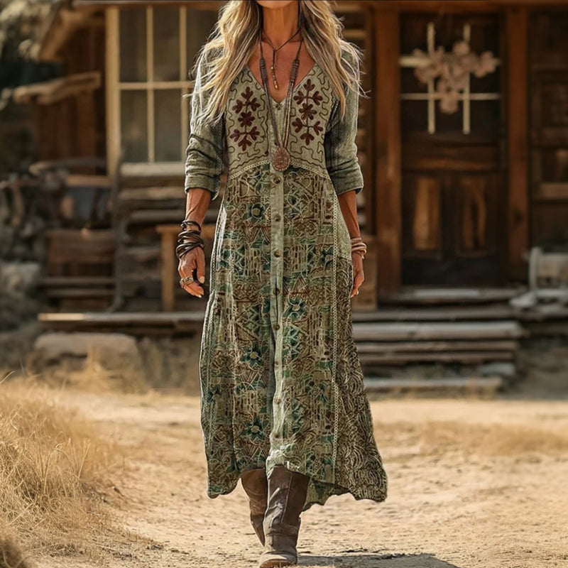 Adeline – Vestido Largo Suelto hasta el Tobillo