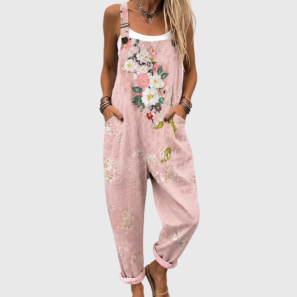 Peto Clara rosa con flores