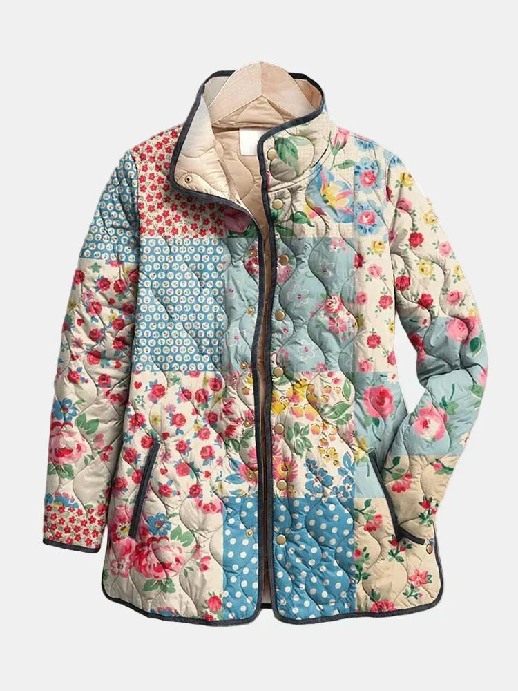 Chloé | Chaqueta Acolchada Patchwork Floral