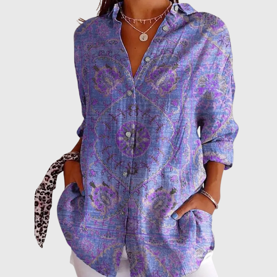 Blusa ligera y colorida con estampado