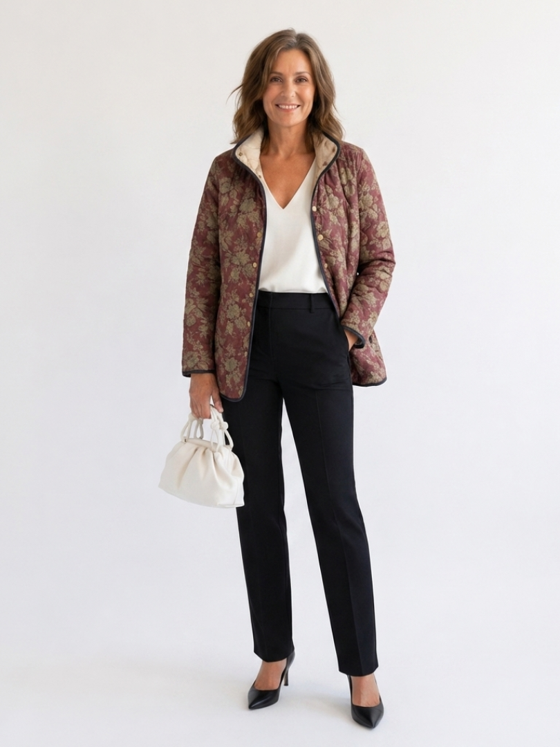 Sophia | Chaqueta Acolchada Damas Púrpura