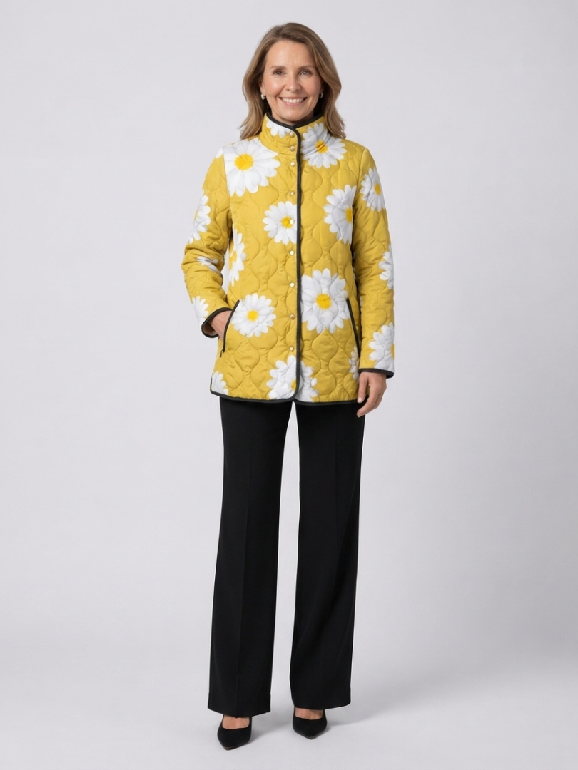 Élise | Chaqueta Acolchada con Margaritas