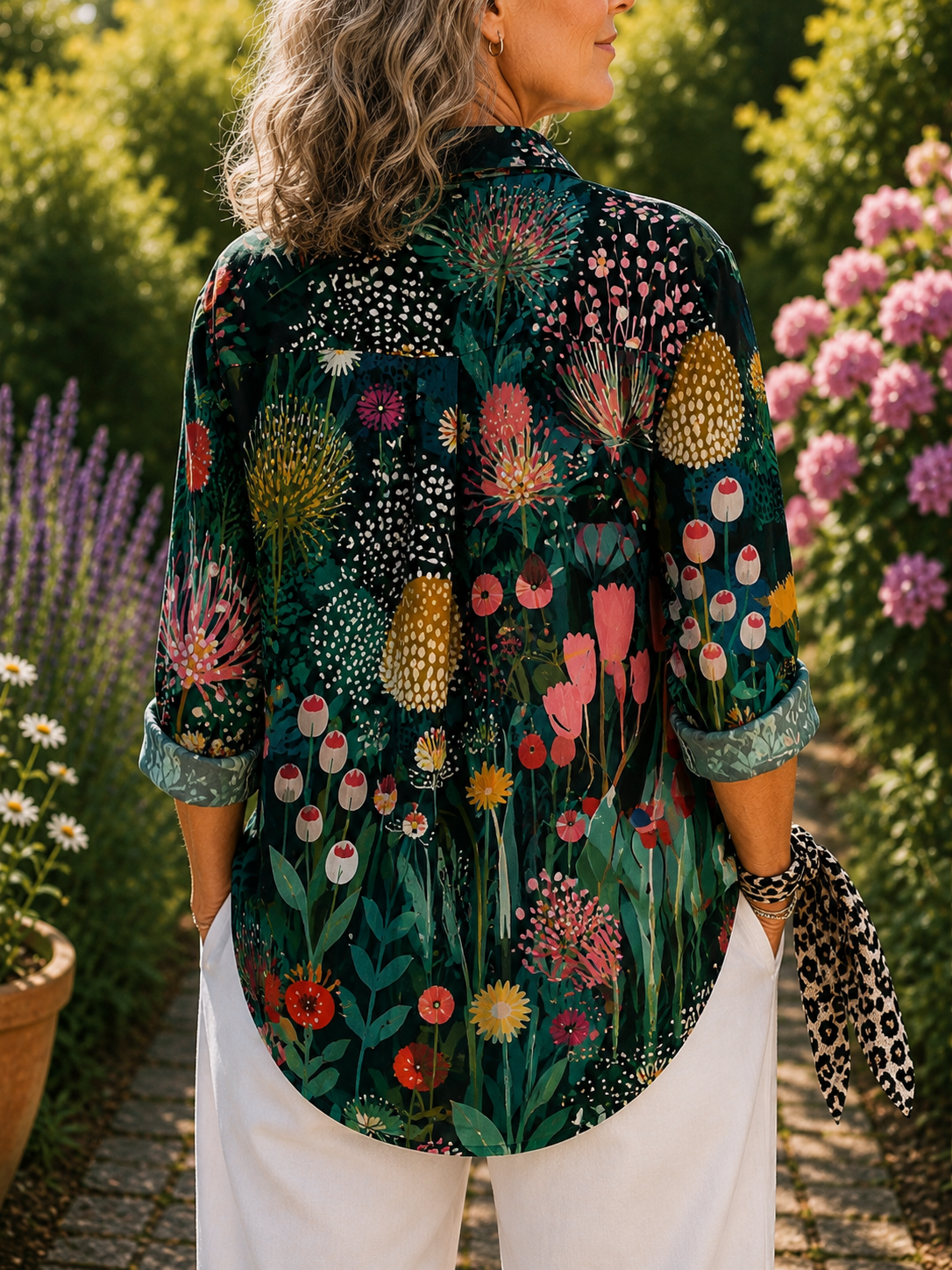 Florina | Blusa Elegancia de Pavo Real