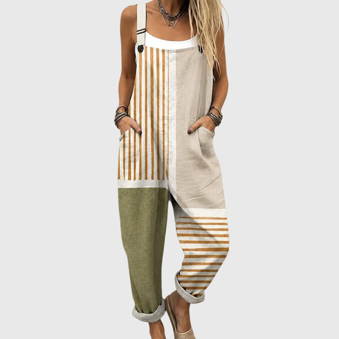 Peto Remedios beige estampado