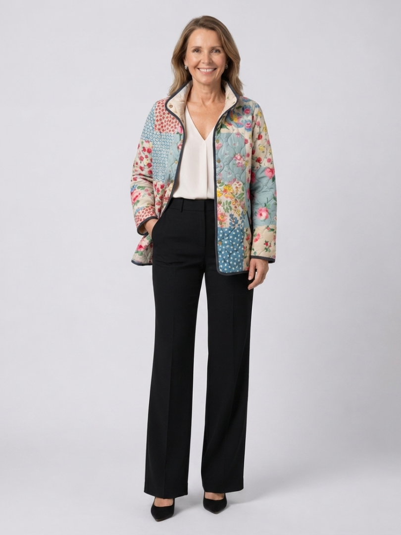 Chloé | Chaqueta Acolchada Patchwork Floral