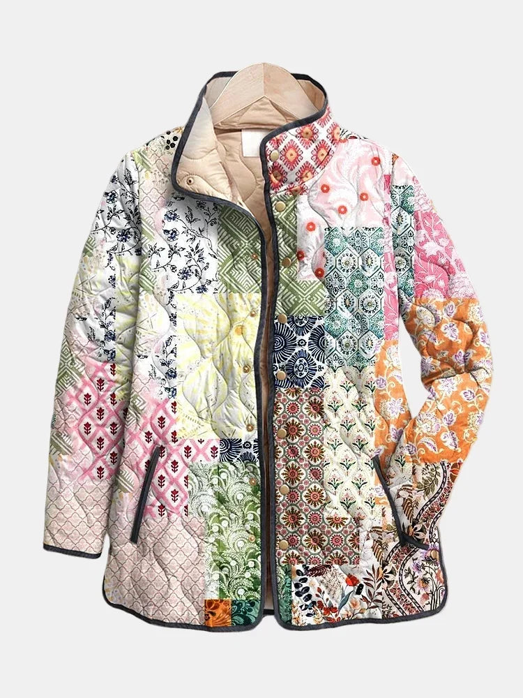 Florence | Chaqueta Acolchada Patchwork Bohemio