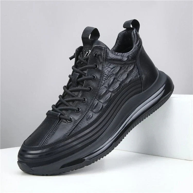 Zapatos casuales para hombre de cuero de vaca con cojín de aire
