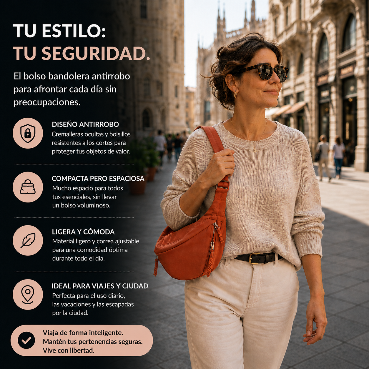 Cathe | Bolsa de Hombro Naranja