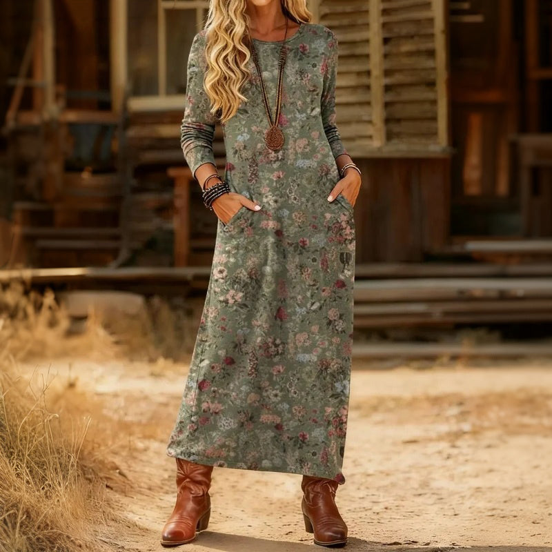 Liliana - Vestido Suelto y Drapado Halagador