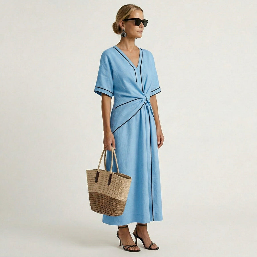 Mila | Vestido Elegante con Cintura Halagadora y Chic de Vacaciones