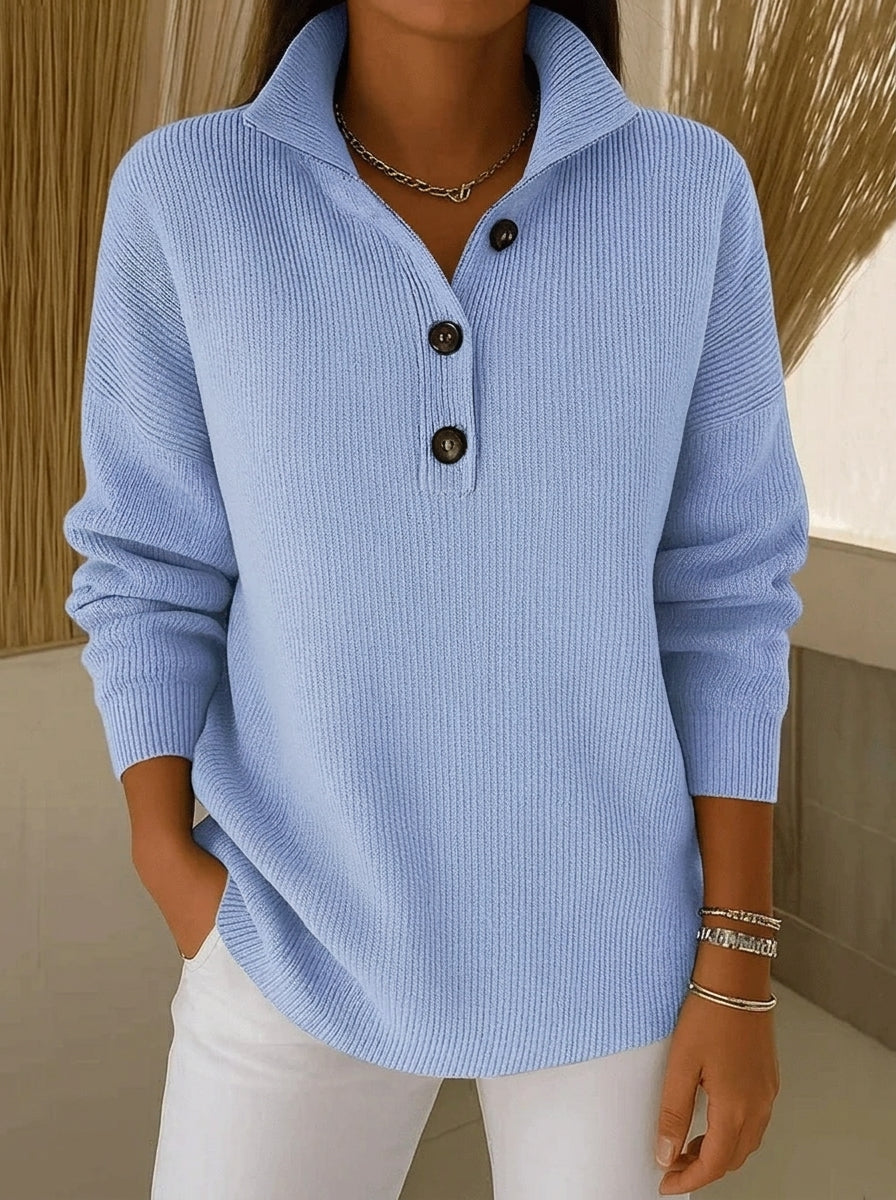 Amparo - Jersey Polo con Cuello de Pico