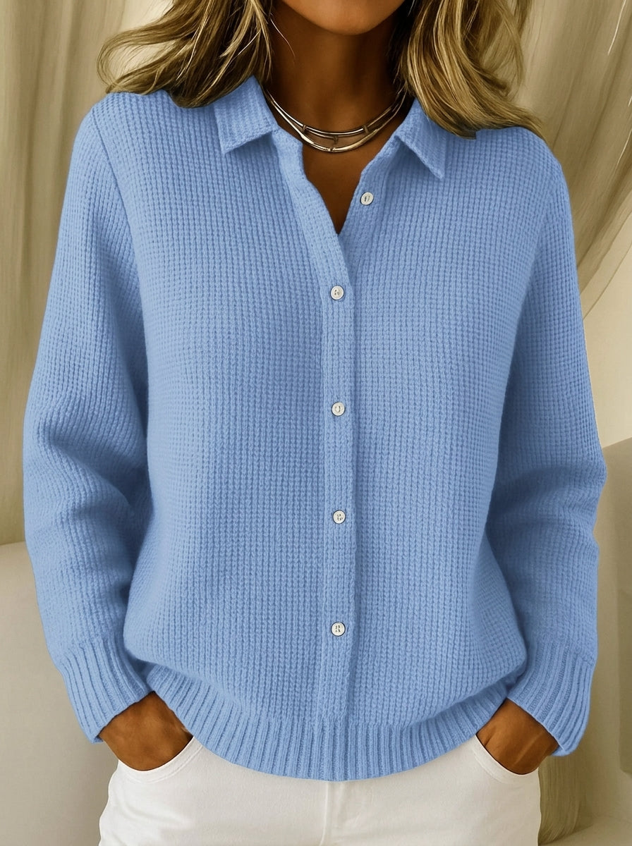 Carmela - Chaqueta de Punto Texturizada con Botones