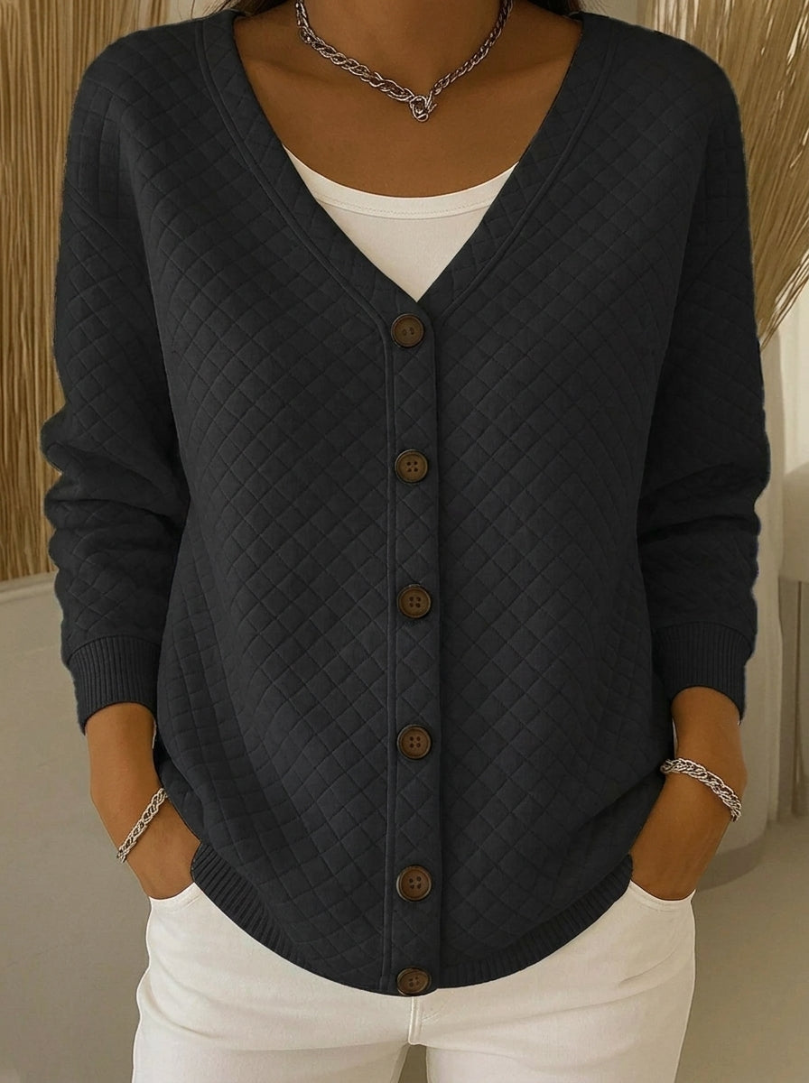 Leonor - Chaqueta de Punto Acolchada con Botones