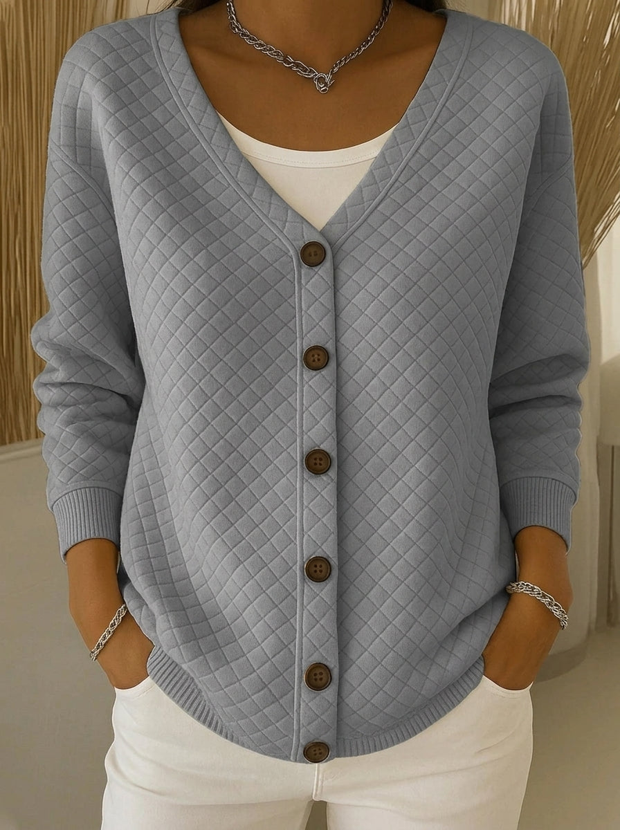 Leonor - Chaqueta de Punto Acolchada con Botones