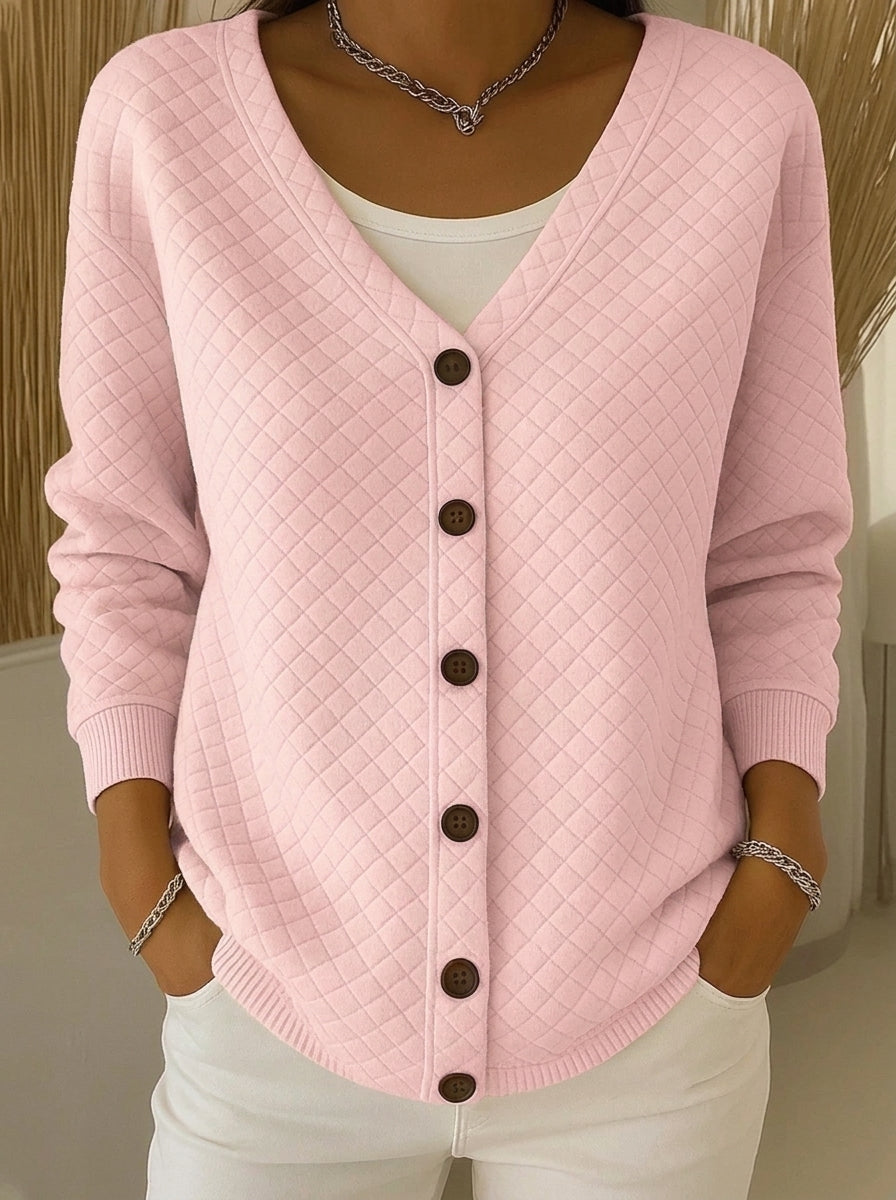 Leonor - Chaqueta de Punto Acolchada con Botones