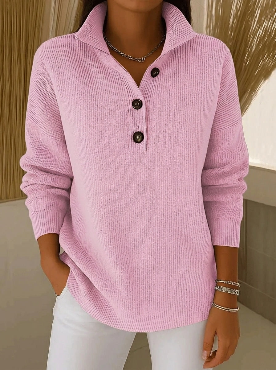 Amparo - Jersey Polo con Cuello de Pico