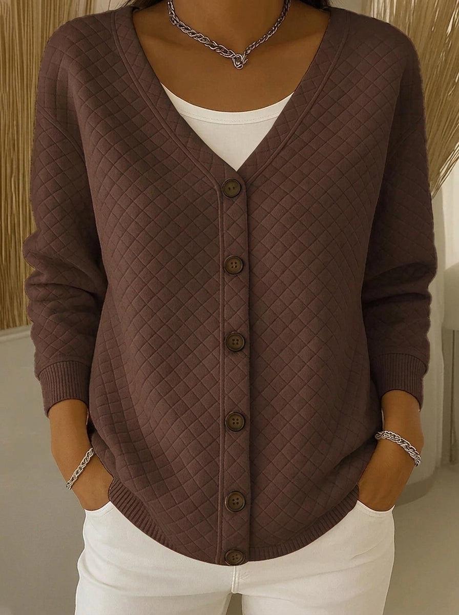 Leonor - Chaqueta de Punto Acolchada con Botones