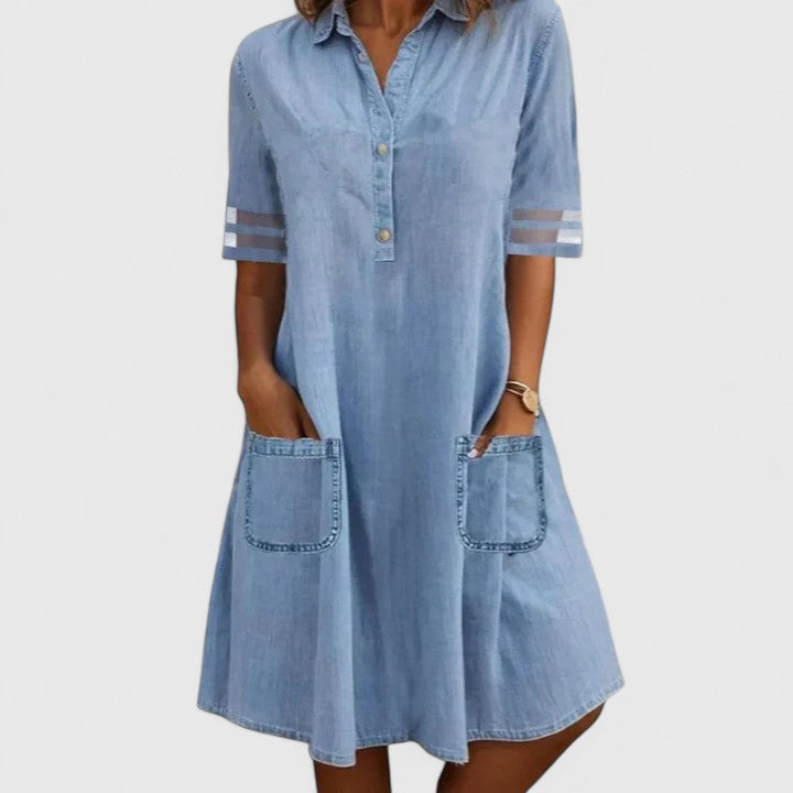 Brittany | Vestido de denim que realza la silueta