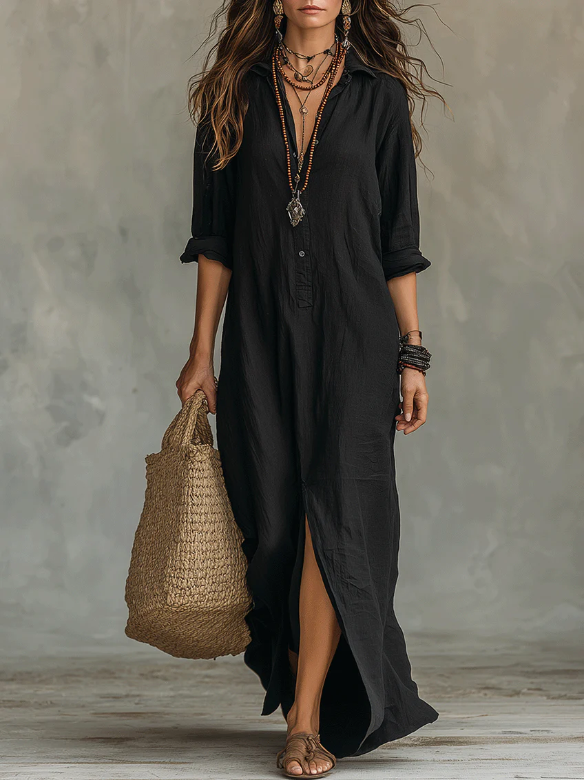 WILLOW | Vestido Maxi Sin Esfuerzo con Silueta Halagadora para Uso Diario Versátil