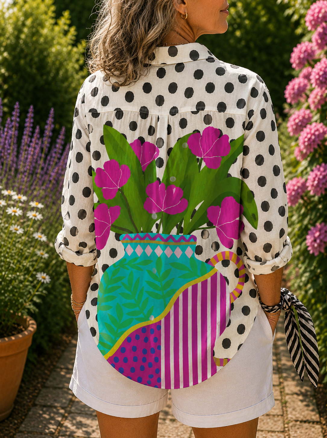 Amara | Blusa Jarrón en Flor