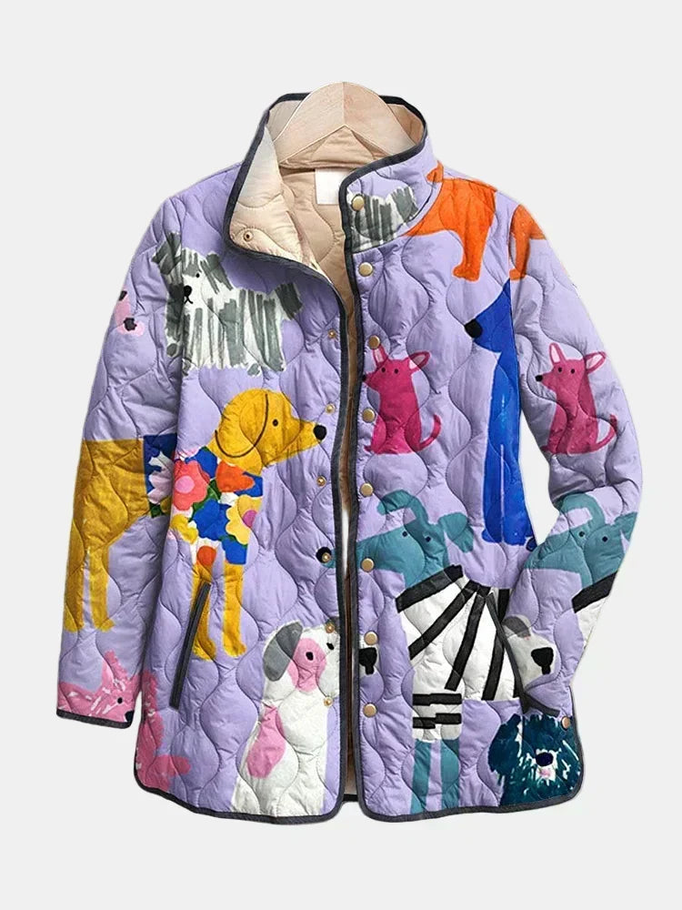 Michèle | Chaqueta Acolchada Pequeños Perros