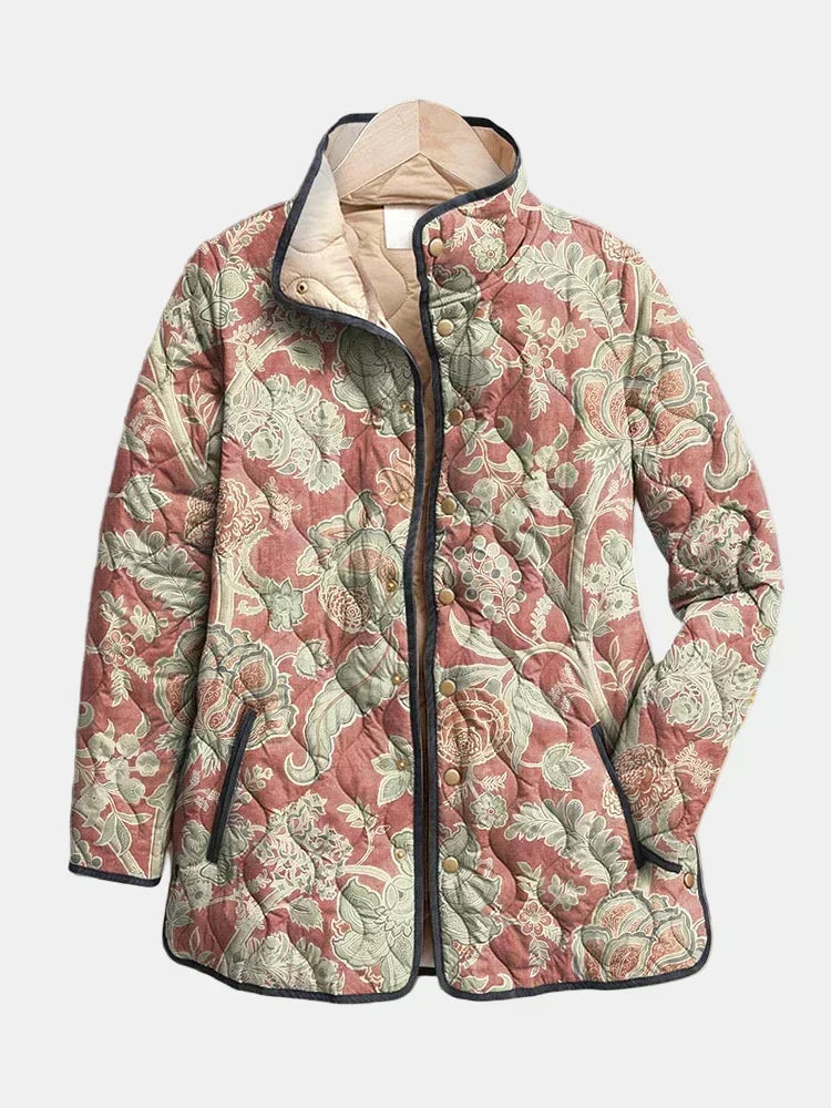 Paula | Chaqueta Acolchada de Damas Terracota