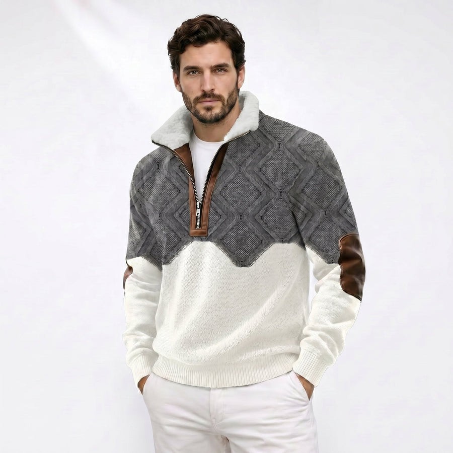 MAXIM™║Jersey con cremallera y cuello forrado