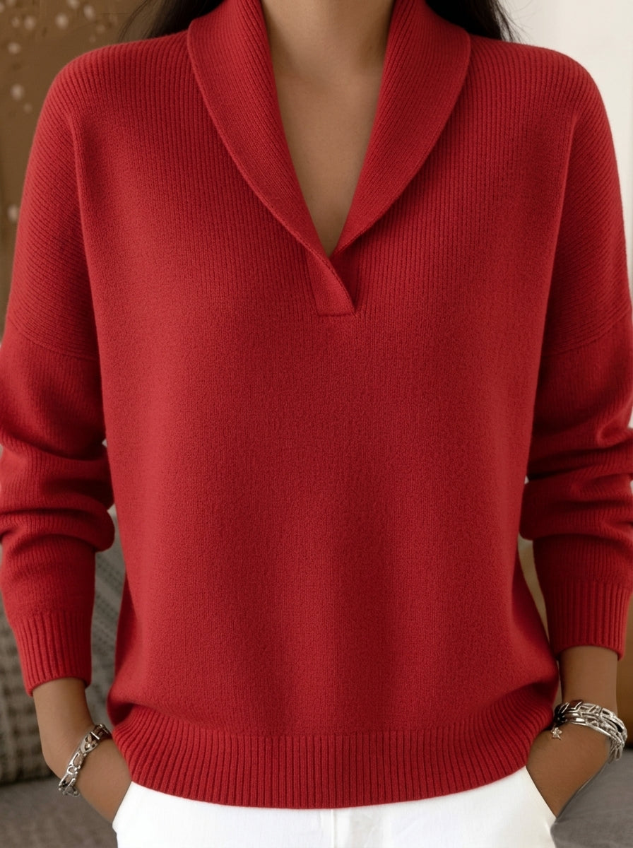Encarna - Jersey con Cuello de Pico