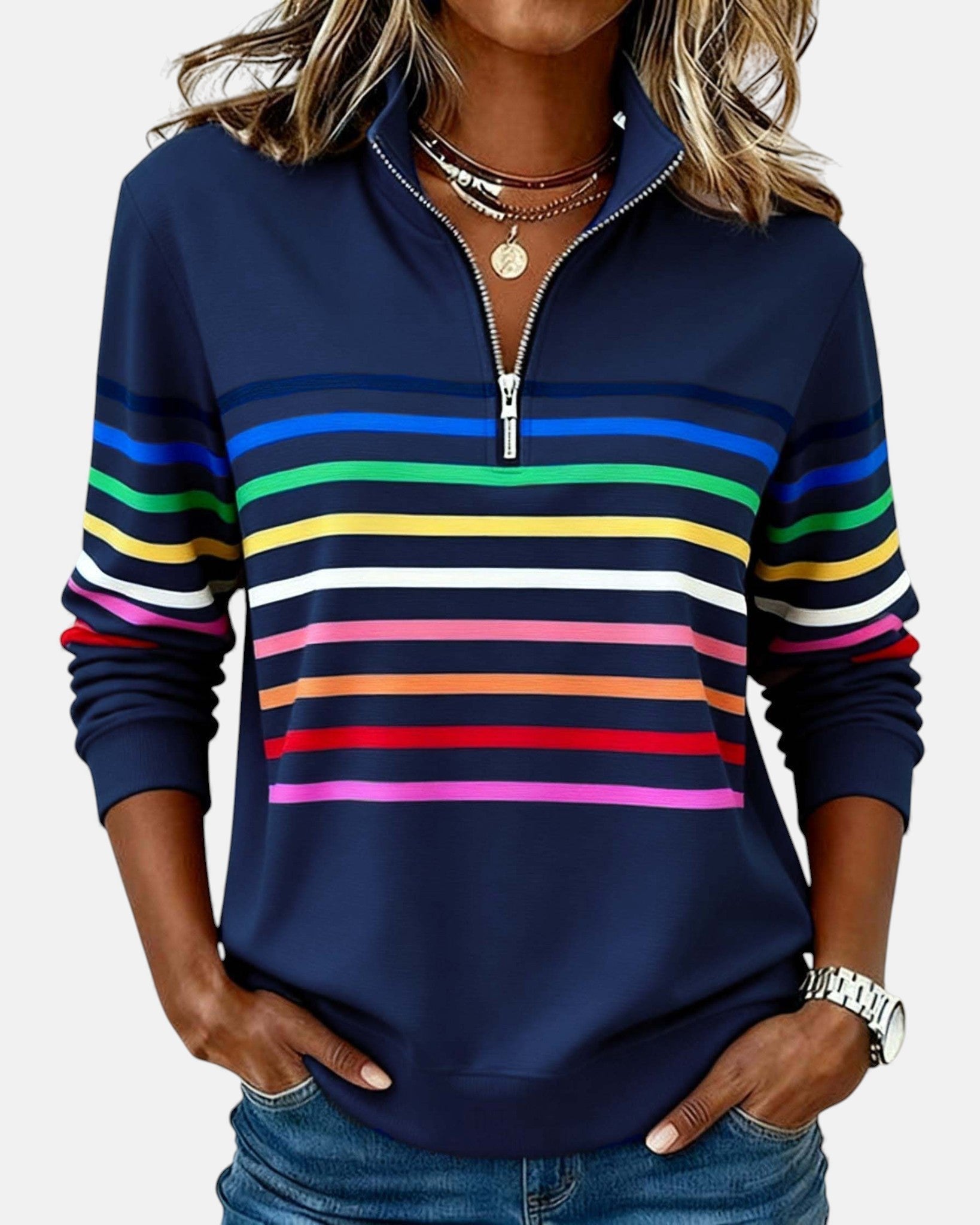 Madison - Sudadera de Mujer con Cremallera de Cuarto